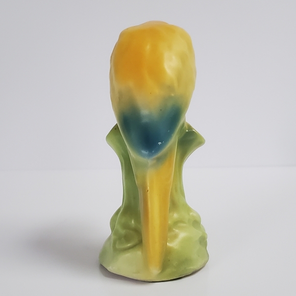 Vintage Parrot Bird on Tree Stump Vase - Picture 5 of 7